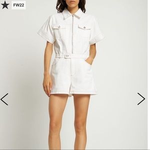 Flight Stretch Twill Denim Romper